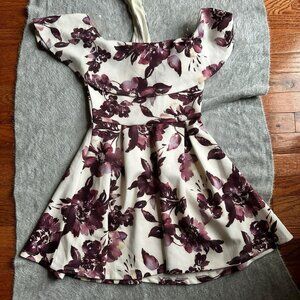 Floral off the shoulder dress